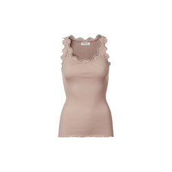 Silketop med blonder, vintage powder, Rosemunde