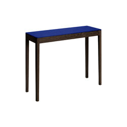 Console Table, KaBo blue/fumed oak, a seat in Siena