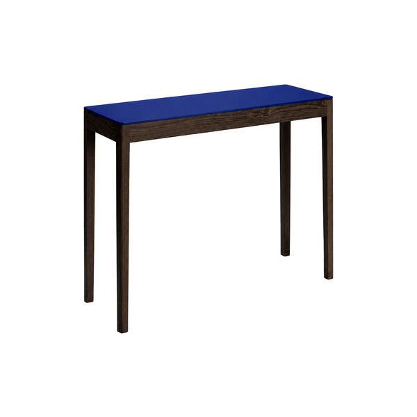 Console Table, KaBo blue/fumed oak, a seat in Siena