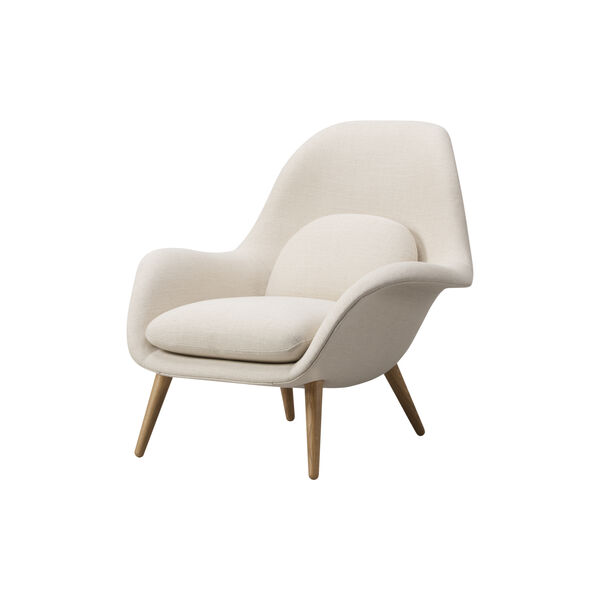 FF1770 Swoon Lounge Chair, Sunniva 811/lakeret eg, Fredericia Furniture