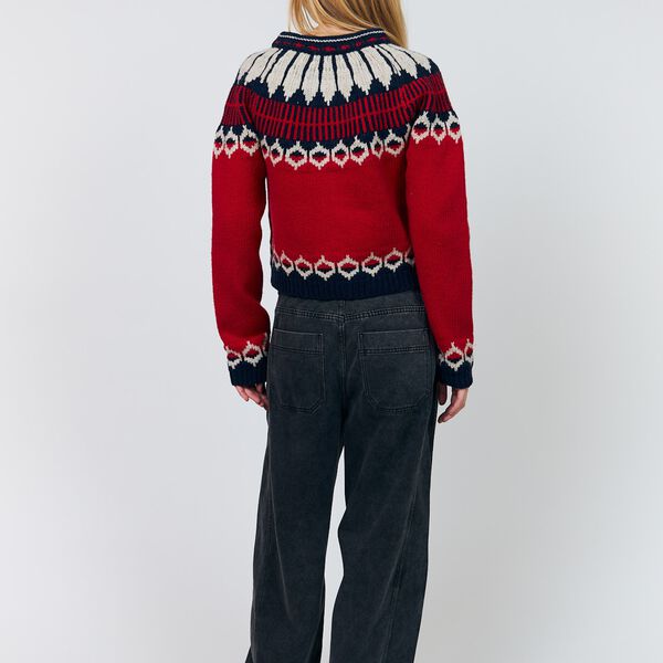 ClareLL Knit Cardigan, red, Lollys Laundry