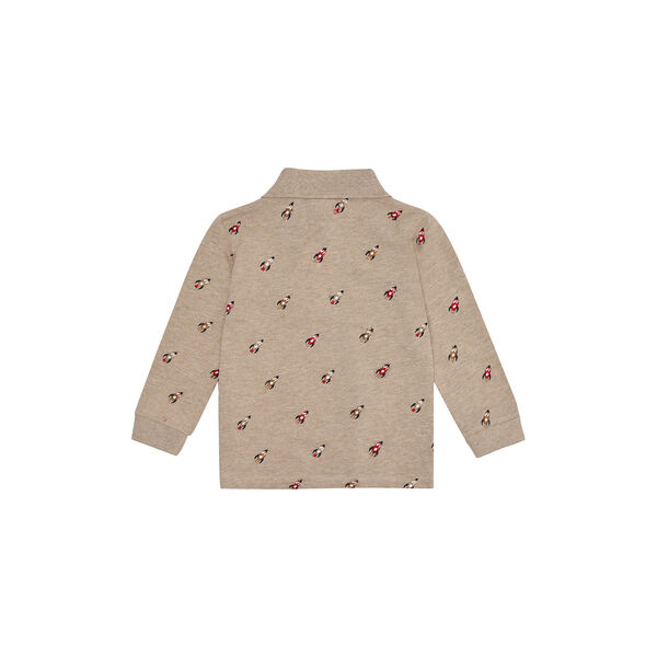 HCStevie Space Embroidery Polo, biscuit HCStevie Space Embroidery Polo, biscuit, Hust & Claire