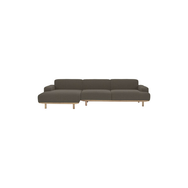 Reason 2-pers. sofa med chaiselong, Crush 040, Bruunmunch Furniture