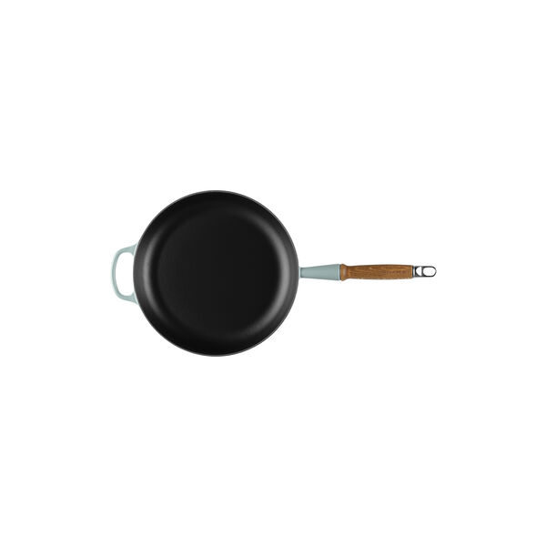 Signature st&oslash;bejern stegepande med tr&aelig;h&aring;ndtag &Oslash; 28 cm, sea salt, Le Creuset