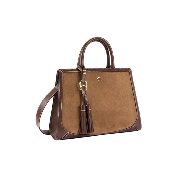 Cybill Handbag | Saddle Brown | H&aring;ndtaske, Aigner