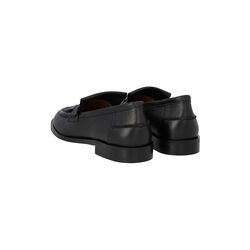 Loafer with braid detail, black, ANGULUS