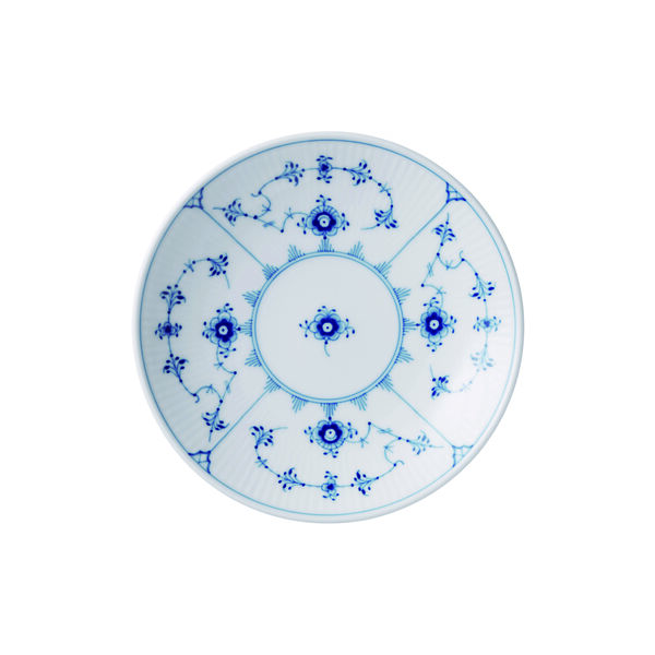 Musselmalet Riflet coupe tallerken &Oslash; 15 cm, Royal Copenhagen