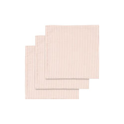 3 Pack Muslin Cloth, stripie petite rose, Konges Sl&oslash;jd