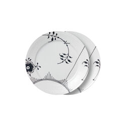 Sort Mega Riflet tallerken nr. 2 Ø 27 cm 2 stk., Royal Copenhagen