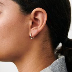 Spirit Huggies Mini, forsølvet, Pernille Corydon Jewellery