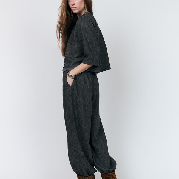 TrineLL Short Jacket 3/4, dark mokka, Lollys Laundry