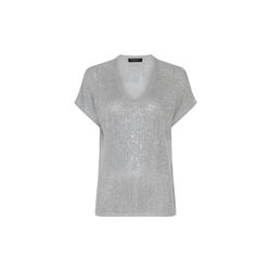 HoweaBBMarlee Glitter knit, silver, Bruuns Bazaar
