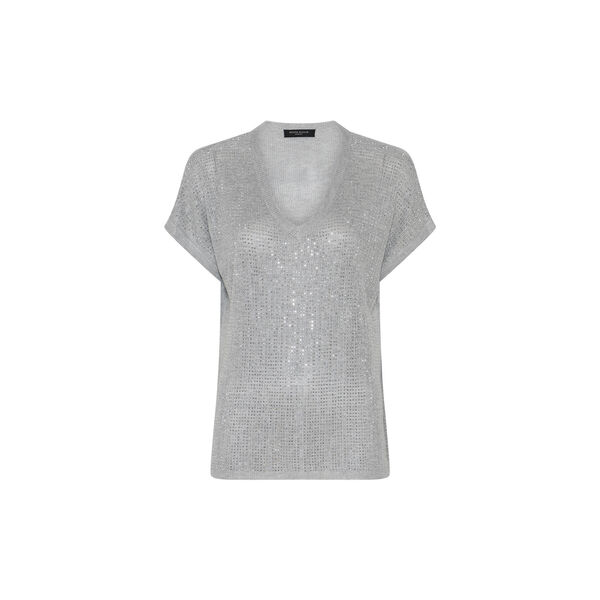 HoweaBBMarlee Glitter knit, silver, Bruuns Bazaar