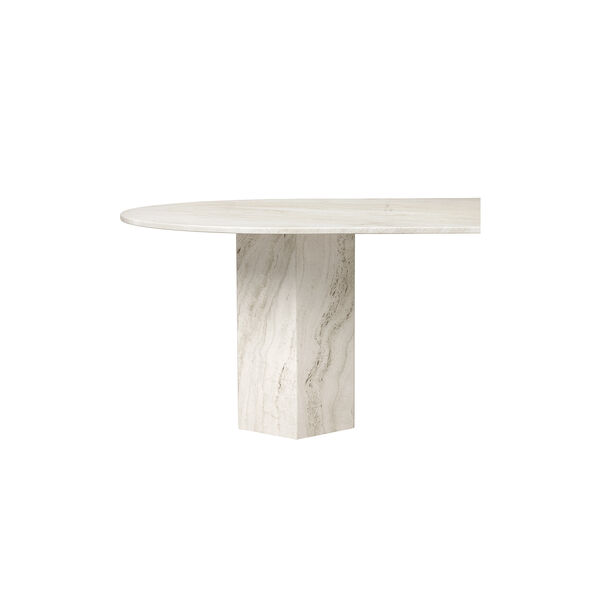 Epic Elliptical Dining Table, neutral white, GUBI