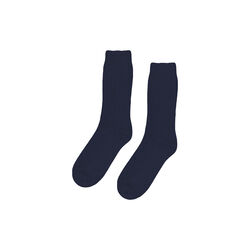 Merino Wool Blend Sock, navy blue Merino Wool Blend Sock, navy blue, Colorful Standard