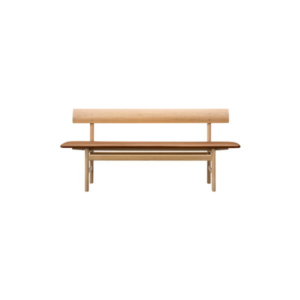 The Mogensen Bench bænk, sæbebehandlet eg/cognac, Fredericia Furniture
