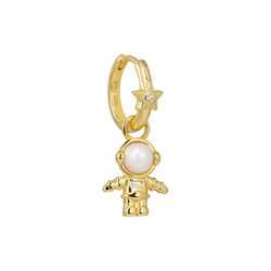 Astro Huggie, forgyldt, The Earring Shop
