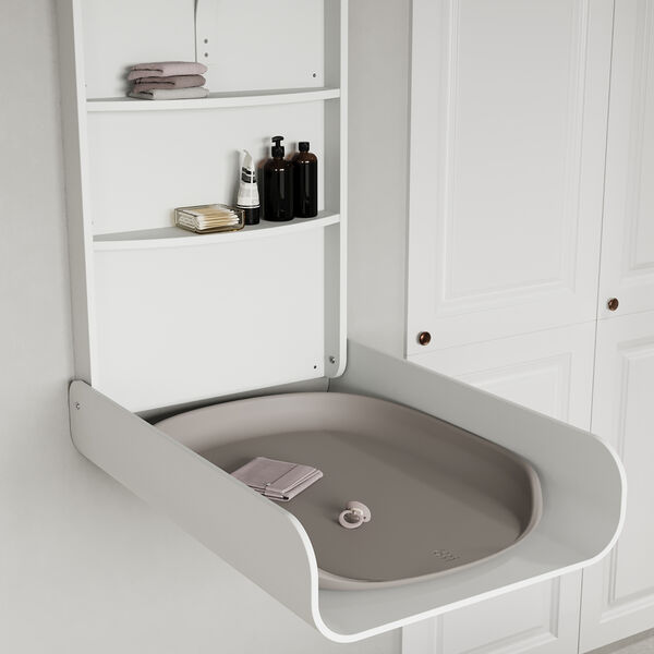 Sebra v&aelig;gh&aelig;ngt puslebord, classic white, Sebra