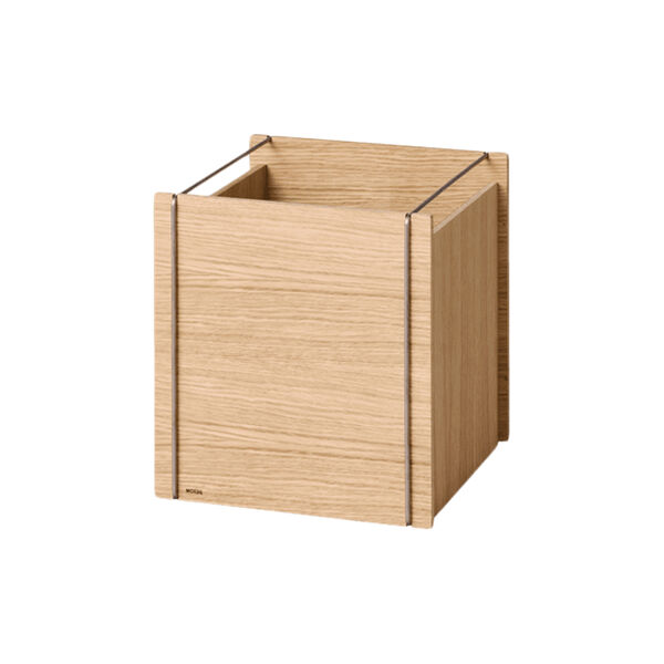 Storage Box | Square | Oiled Oak/Stainless Steel | Opbevaringskasse, MOEBE