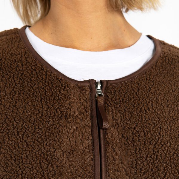 CC Heart JAMIE fleece vest, chocolate brown, Coster Copenhagen