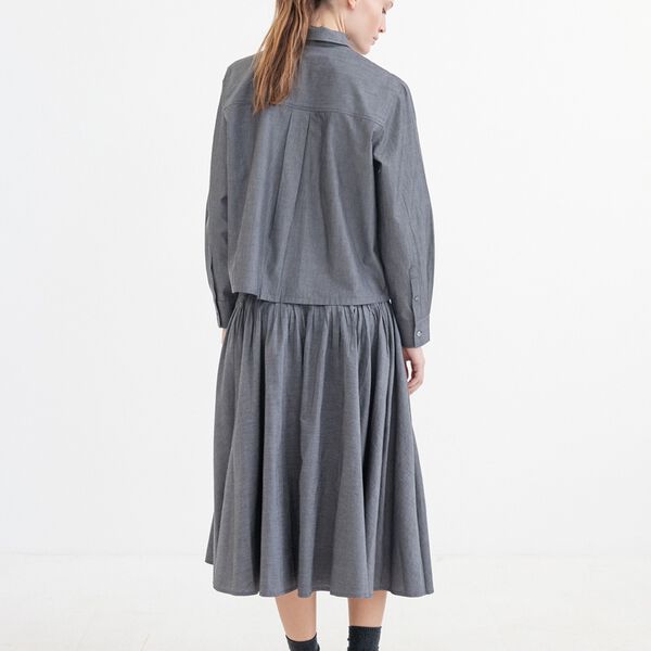 SANNAH DK11-263 Skirt, dusky grey, PROJECT AJ117