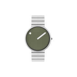 PICTO armbåndsur, fresh olive/brushed steel, PICTO