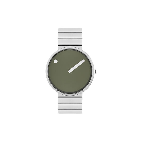 PICTO armbåndsur, fresh olive/brushed steel, PICTO