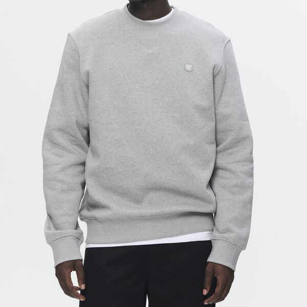 WWTye Sweatshirt, light melange grey, Wood Wood