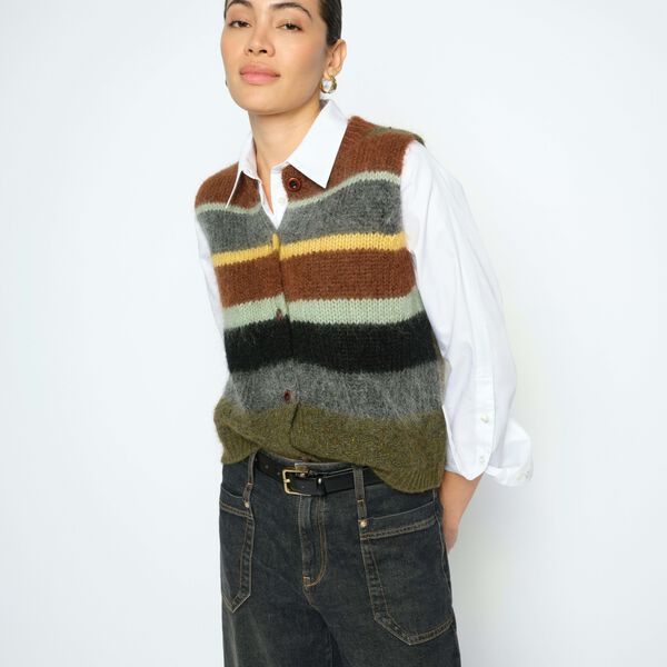 MMEsti Knit Vest, rosin, MOS MOSH