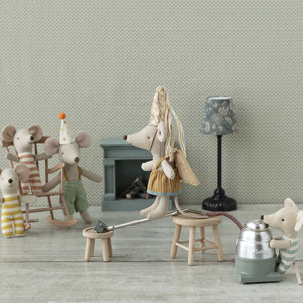 Trillinger babymus i t&aelig;ndstik&aelig;ske, Maileg