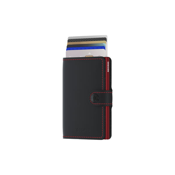 Miniwallet, matte black/red Miniwallet, matte black/red, Secrid