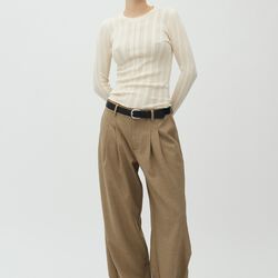 Viole M Pant, falcon melange, mbyM
