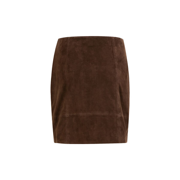 Suede skirt, warm brown Suede skirt, warm brown, Coster Copenhagen