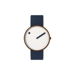 PICTO armbåndsur, cream/copper/midnight blue, PICTO