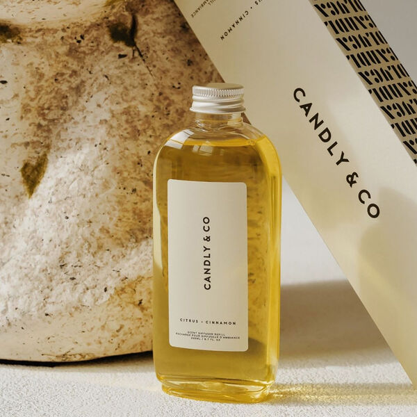 No. 3 Diffuser Refill, Citrus/Cinnamon No. 3 Diffuser Refill, Citrus/Cinnamon, Candly & Co