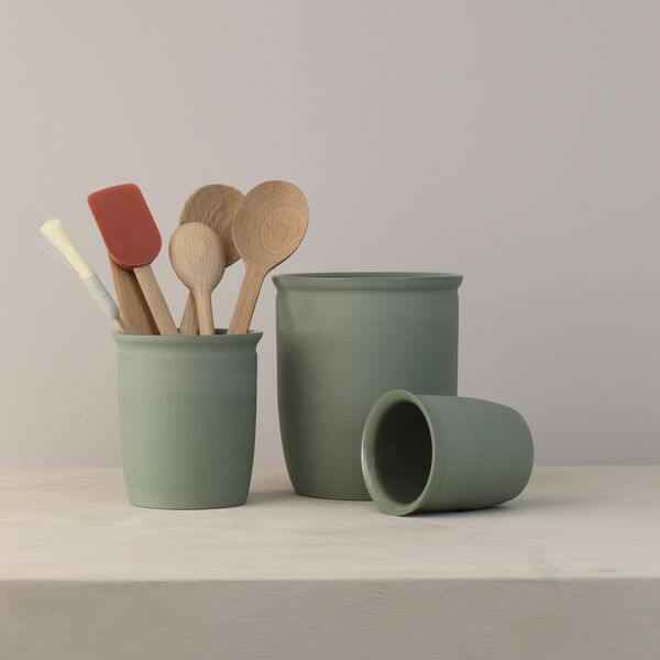 Knabstrup Syltekrukke 1 L, olive, Knabstrup Keramik