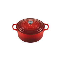 Signature rund st&oslash;bejernsgryde &Oslash; 28 cm, cerise, Le Creuset