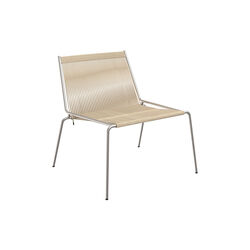 Noel Lounge Chair, steel/nature linen, Thorup Copenhagen