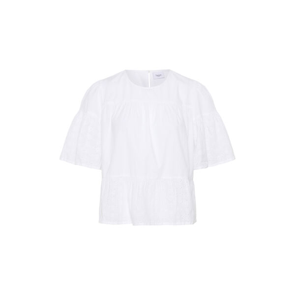 SuzannetSZ Blouse, bright white, Saint Tropez