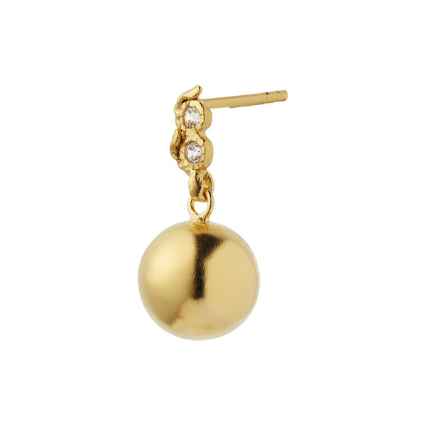 Twin Flow & Disco Ball Earring Single, gold, Stine A Jewelry