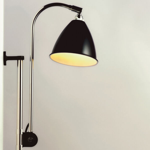 Bestlite BL5 Wall Lamp, black semi matt/chrome Bestlite BL5 Wall Lamp, black semi matt/chrome, GUBI