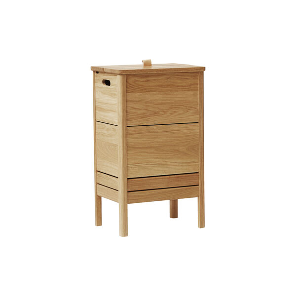 A Line Laundry Box, oiled oak, Form & Refine