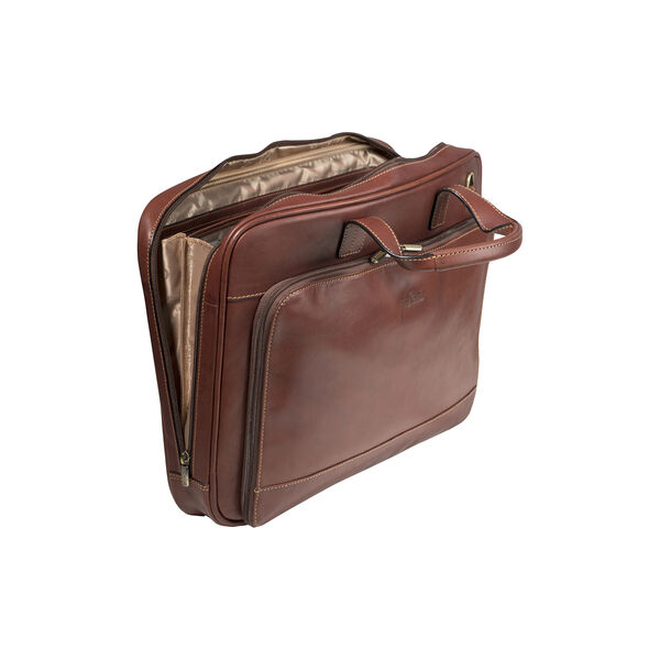 1 Compartment Laptop Bag, dark brown, Tony Perotti