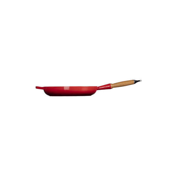 Signature st&oslash;bejern stegepande med tr&aelig;h&aring;ndtag &Oslash; 28 cm, cerise, Le Creuset
