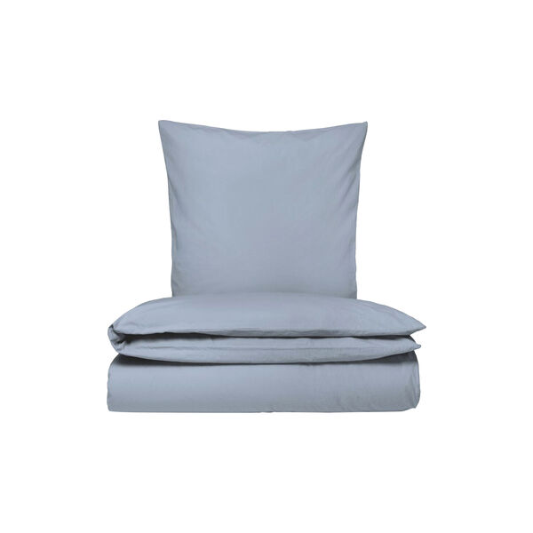 Satin sengesæt, dueblå, Sekan