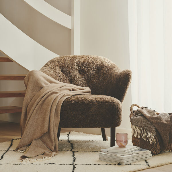 Arequipa plaid, 00284 walnut brown, Silkeborg Uldspinderi