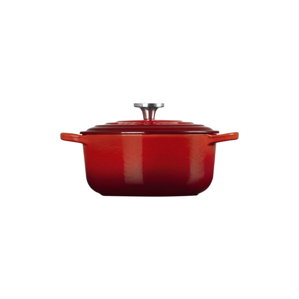 Signature st&oslash;bejern rund gryde | 20 cm | Cerise, Le Creuset