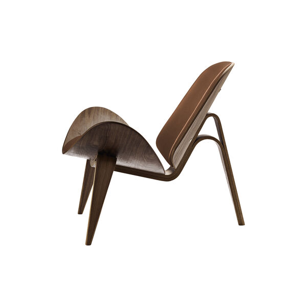 CH07 Skalstolen loungestol, olieret valnød/valnød, Carl Hansen & Søn