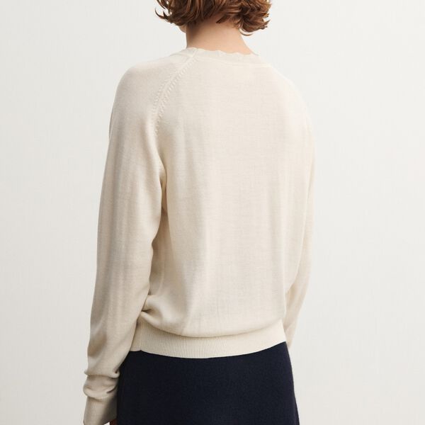 Thin Sweater, ecru, FUB