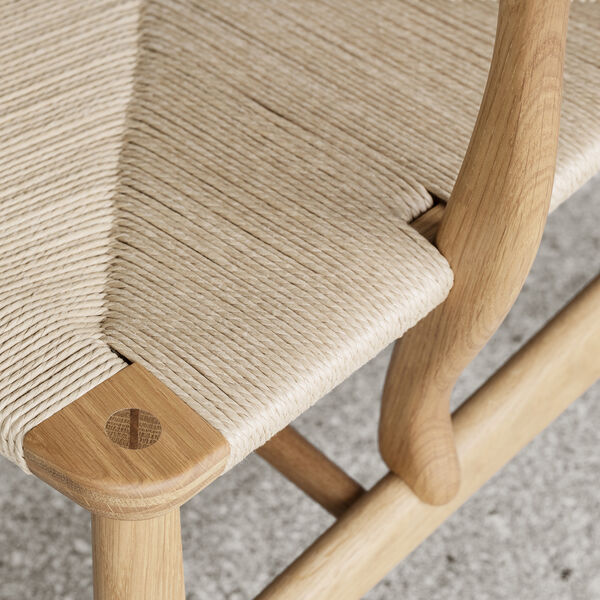 CH22 loungestol, olieret teak/eg/natur, Carl Hansen & Søn